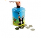 Lovely kid metal piggy bank with lock