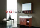 Simple design red melamine bathroom vanity&mdash; VC-BM-01