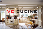 Modern L shape PVC cream kitchen cabinet set&mdash; VC-KEP-26