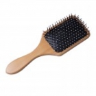 Paddle wood hair brush