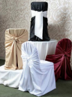 Satin Self Tie Chair Cover